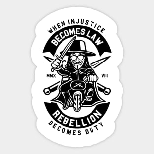 Here Come the Rebels! Sticker